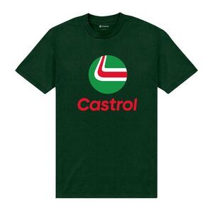 Castrol Unisex Adult Stack T-Shirt / Dark Green